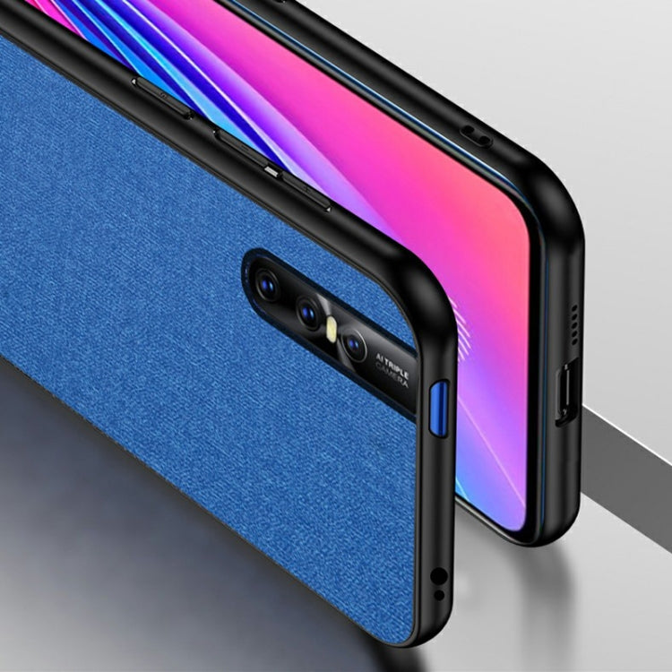 Shockproof Cloth Texture PC+ TPU Protective Case for Vivo V15 Pro