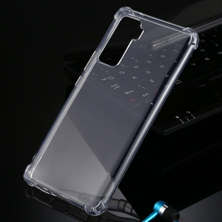 For Vivo iQOO 5 5G Four-Corner Shockproof Ultra-Thin Transparent TPU Case