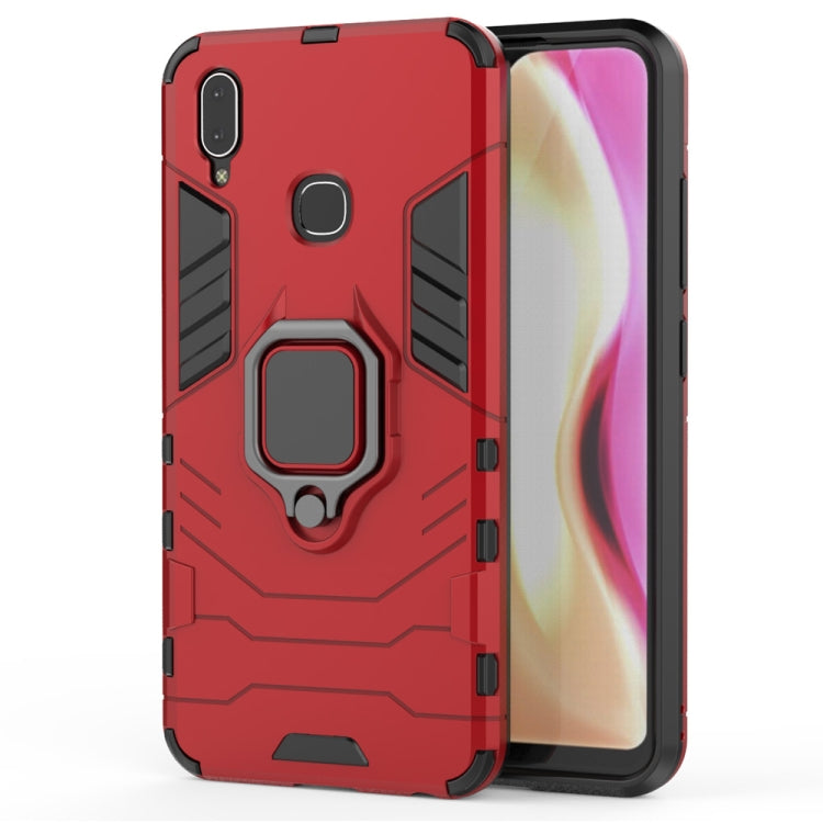 PC + TPU Shockproof Protective Case with Magnetic Ring Holder for Vivo Y95