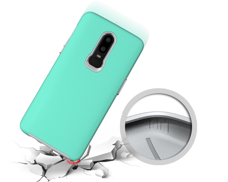 Anti-slip Armor Texture TPU + PC Case for OnePlus 6