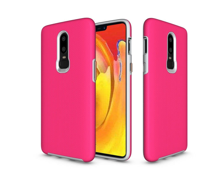 Anti-slip Armor Texture TPU + PC Case for OnePlus 6