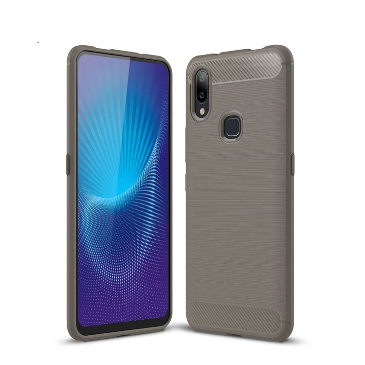 Brushed Texture Carbon Fiber Shockproof TPU Case for Vivo NEX A