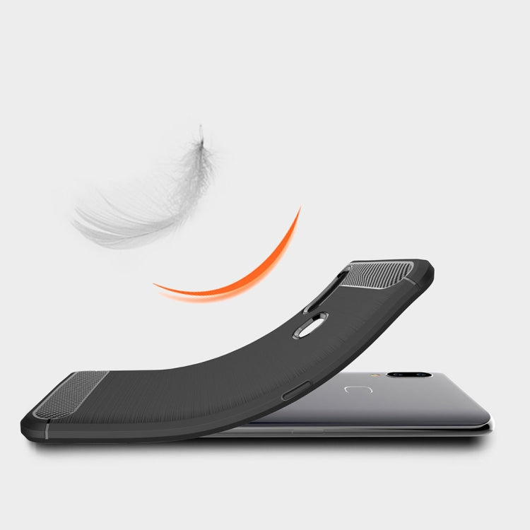 Brushed Texture Carbon Fiber Shockproof TPU Case for Vivo NEX A