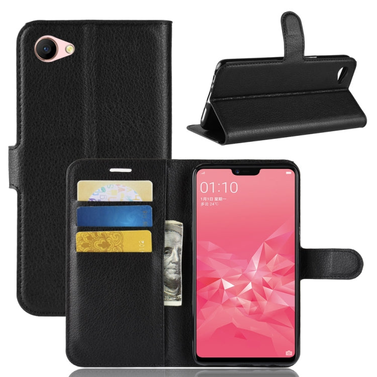 Litchi Texture Horizontal Flip Leather Case for OPPO A3, with Wallet & Holder & Card Slots