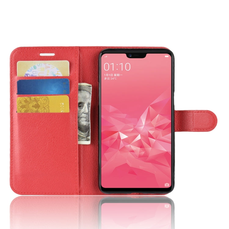 Litchi Texture Horizontal Flip Leather Case for OPPO A3, with Wallet & Holder & Card Slots