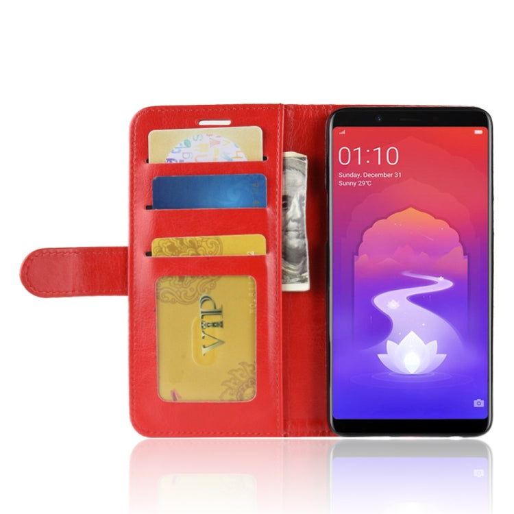 Crazy Horse Texture Horizontal Flip Leather Case for OPPO Realme 1 & F7 Youth A73S, with Wallet & Holder & Card Slots