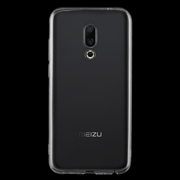 50 PCS 0.75mm Transparent TPU Case for Meizu 16