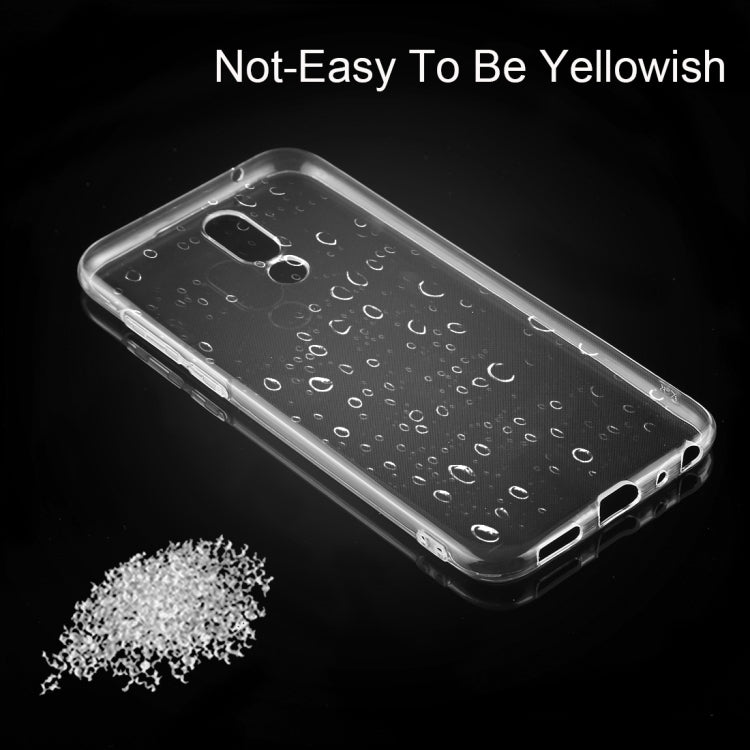 50 PCS 0.75mm Transparent TPU Case for Meizu 16X