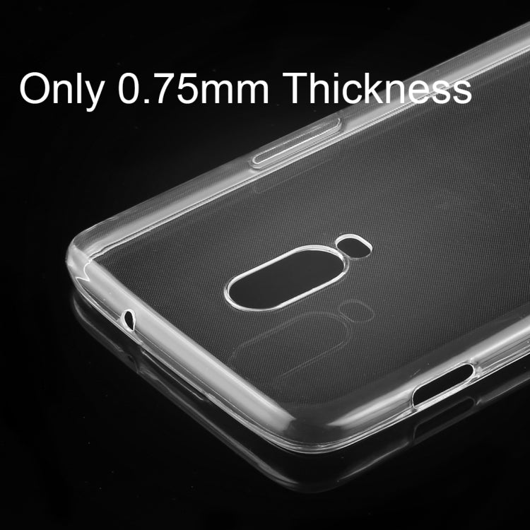 50 PCS 0.75mm Transparent TPU Case for OnePlus 6T