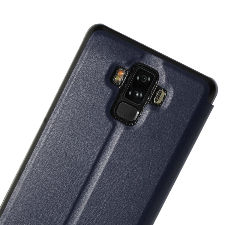 OCUBE Spring Texture Horizontal Flip Leather Case for BLUBOO S3, with Holder