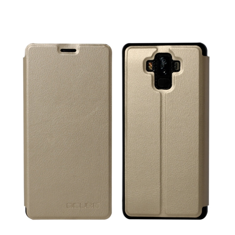 OCUBE Spring Texture Horizontal Flip Leather Case for BLUBOO S3, with Holder