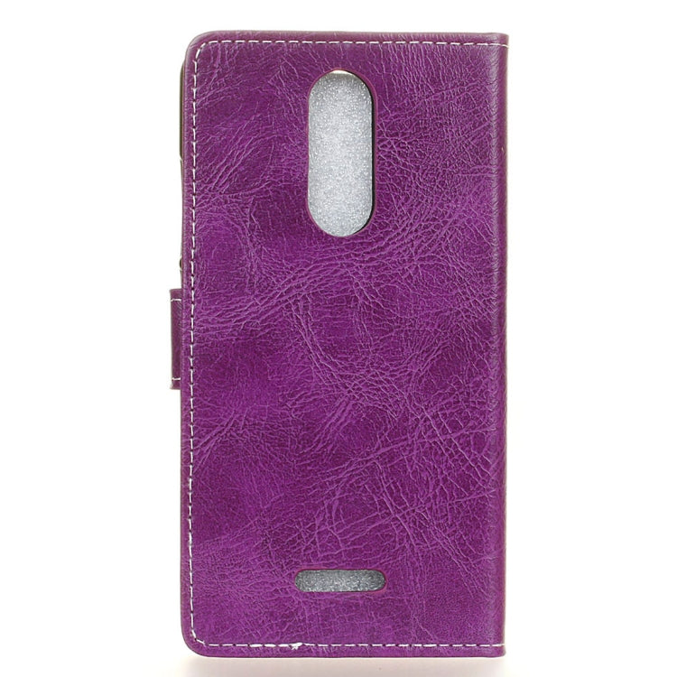 For Wiko Jerry 3 Retro Crazy Horse Texture Horizontal Flip Leather Case with Holder & Card Slots & Wallet & Photo Frame