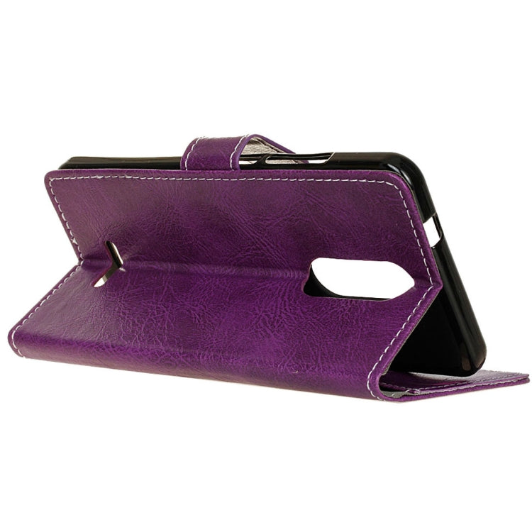 For Wiko Jerry 3 Retro Crazy Horse Texture Horizontal Flip Leather Case with Holder & Card Slots & Wallet & Photo Frame