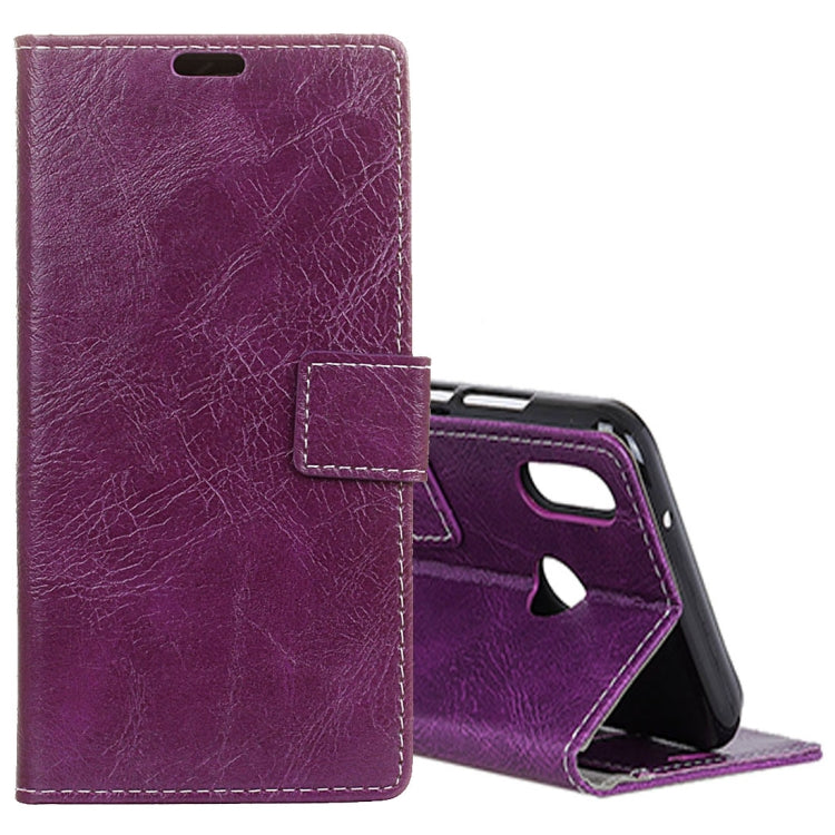 For Wiko View 2 Pro Retro Crazy Horse Texture Horizontal Flip Leather Case with Holder & Card Slots & Wallet & Photo Frame