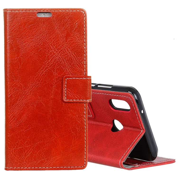 For Wiko View 2 Pro Retro Crazy Horse Texture Horizontal Flip Leather Case with Holder & Card Slots & Wallet & Photo Frame
