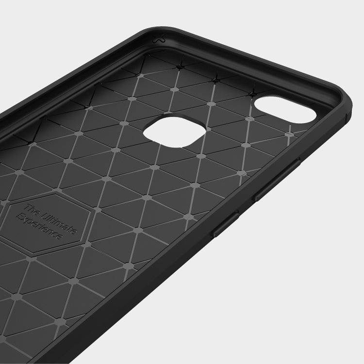Brushed Texture Carbon Fiber Shockproof TPU Case for Vivo Y83 (Fingerprint Version)