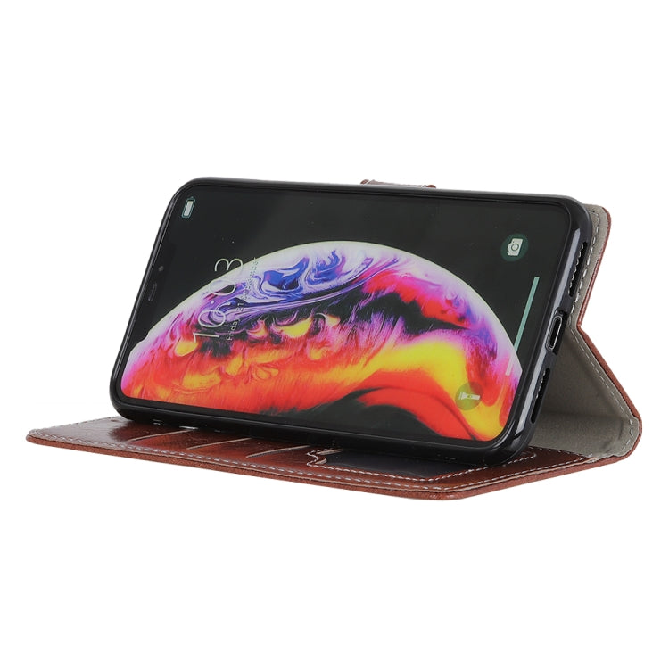 Retro Crazy Horse Texture Horizontal Flip Leather Case for OnePlus 7 Pro, with Holder & Card Slots & Photo Frame & Wallet