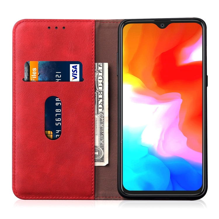 Casual Style Retro Crazy Horse Texture Horizontal Flip Leather Case for OnePlus 6T, with Card Slots & Holder & Wallet