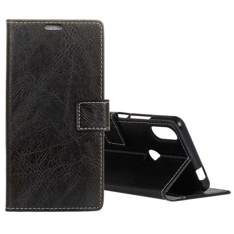 For Wiko View Max Retro Crazy Horse Texture Horizontal Flip Leather Case with Holder & Card Slots & Wallet & Photo