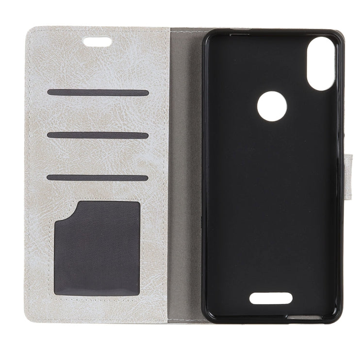 For Wiko View Max Retro Crazy Horse Texture Horizontal Flip Leather Case with Holder & Card Slots & Wallet & Photo