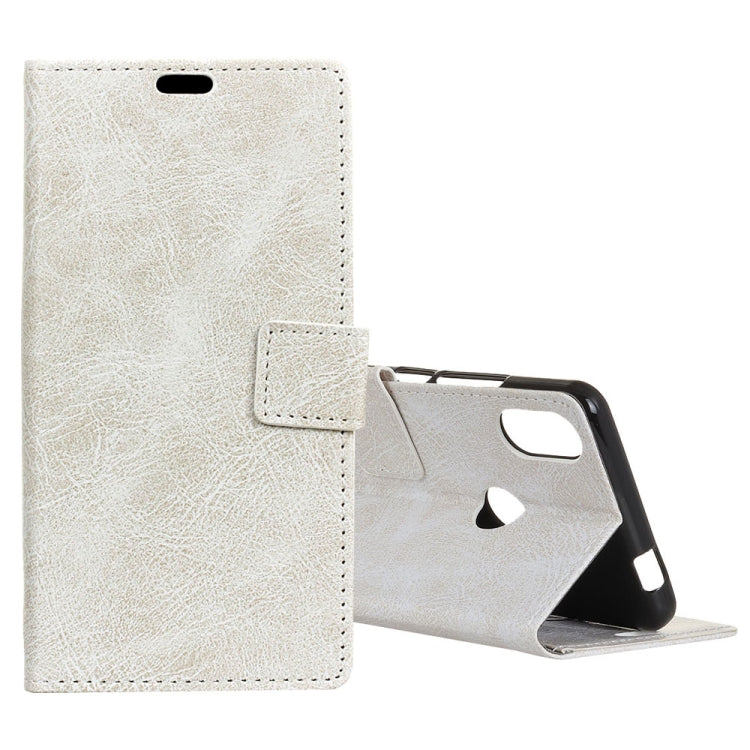 For Wiko View Max Retro Crazy Horse Texture Horizontal Flip Leather Case with Holder & Card Slots & Wallet & Photo