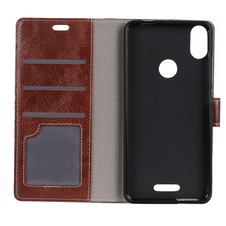 For Wiko View Max Retro Crazy Horse Texture Horizontal Flip Leather Case with Holder & Card Slots & Wallet & Photo