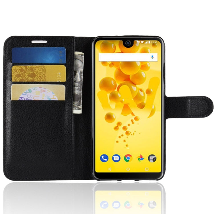 Litchi Texture Horizontal Flip Leather Case for Wiko View 2, with Holder & Card Slots & Wallet