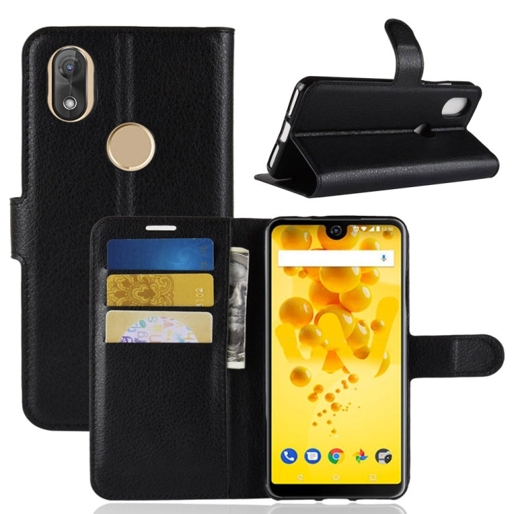 Litchi Texture Horizontal Flip Leather Case for Wiko View 2, with Holder & Card Slots & Wallet