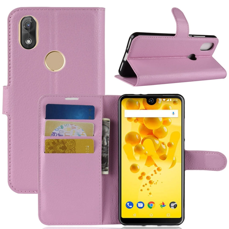 Litchi Texture Horizontal Flip Leather Case for Wiko View 2, with Holder & Card Slots & Wallet