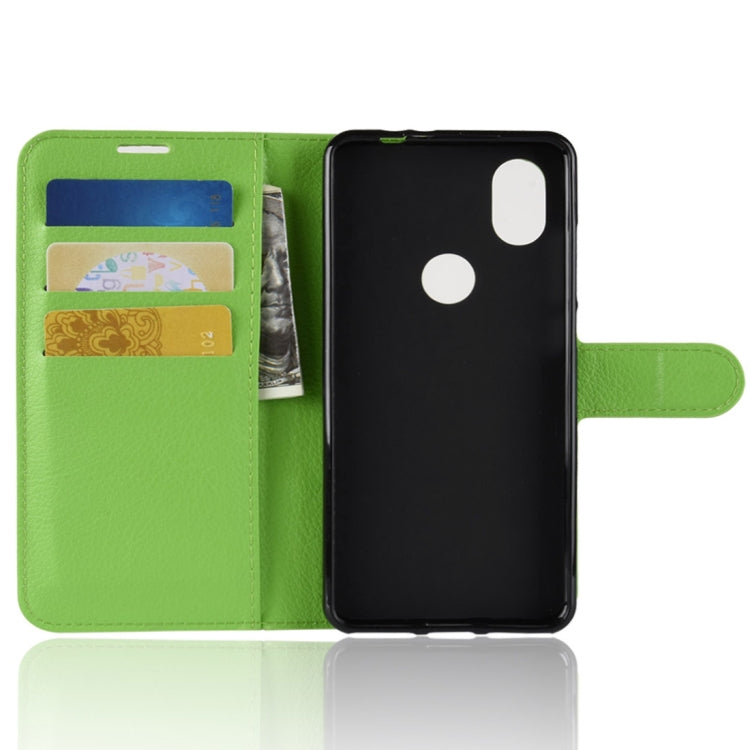 Litchi Texture Horizontal Flip Leather Case for Wiko View 2, with Holder & Card Slots & Wallet