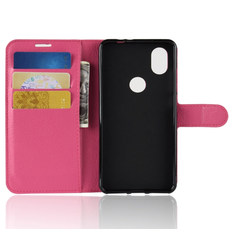Litchi Texture Horizontal Flip Leather Case for Wiko View 2, with Holder & Card Slots & Wallet