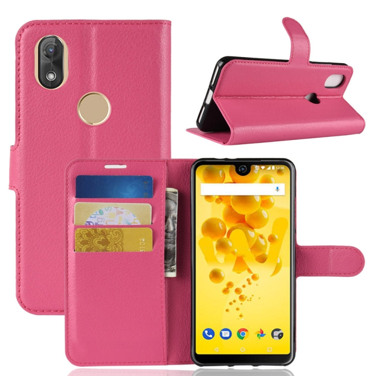 Litchi Texture Horizontal Flip Leather Case for Wiko View 2, with Holder & Card Slots & Wallet