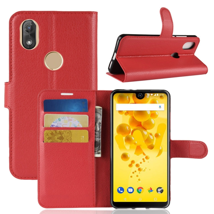 Litchi Texture Horizontal Flip Leather Case for Wiko View 2, with Holder & Card Slots & Wallet
