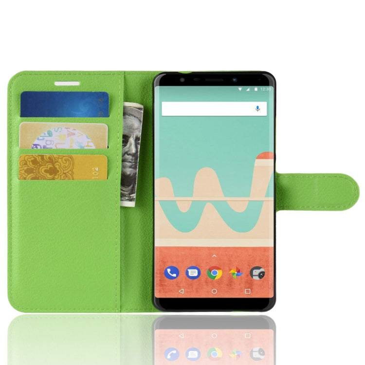 Litchi Texture Horizontal Flip Leather Case for Wiko View Go, with Wallet & Holder & Card Slots