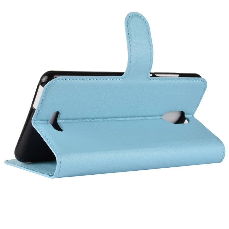 Litchi Texture Horizontal Flip Leather Case for Wiko View Go, with Wallet & Holder & Card Slots