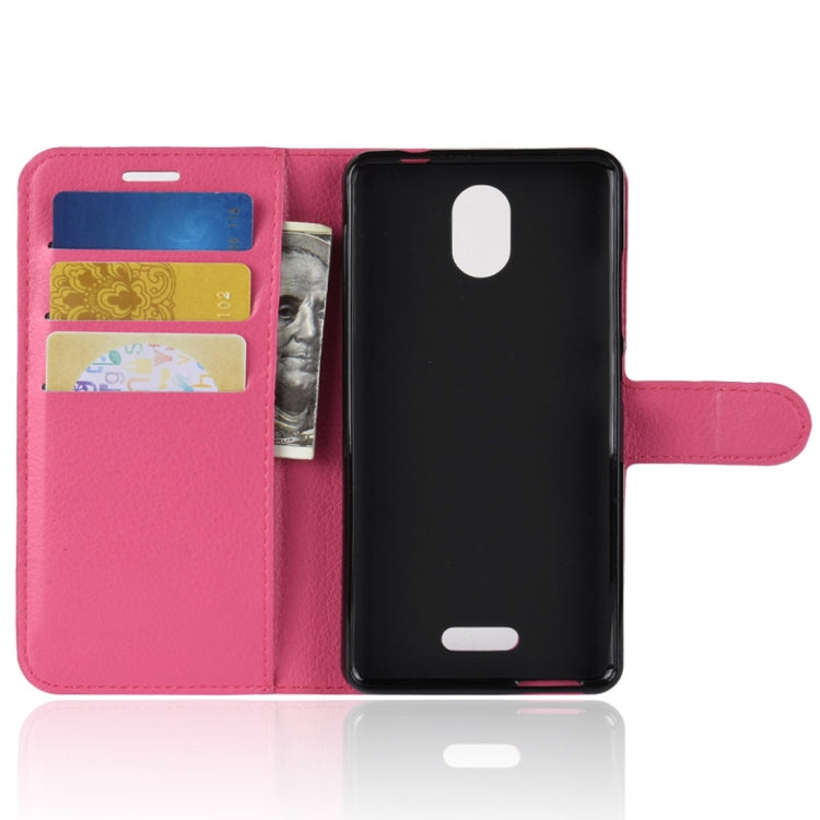 Litchi Texture Horizontal Flip Leather Case for Wiko View Go, with Wallet & Holder & Card Slots
