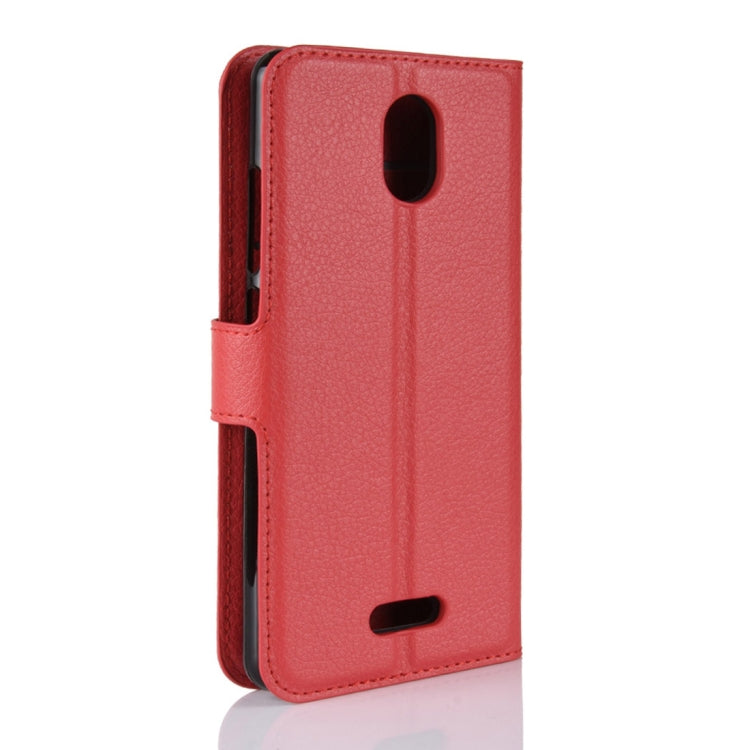 Litchi Texture Horizontal Flip Leather Case for Wiko View Go, with Wallet & Holder & Card Slots