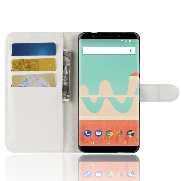 Litchi Texture Horizontal Flip Leather Case for Wiko View Go, with Wallet & Holder & Card Slots