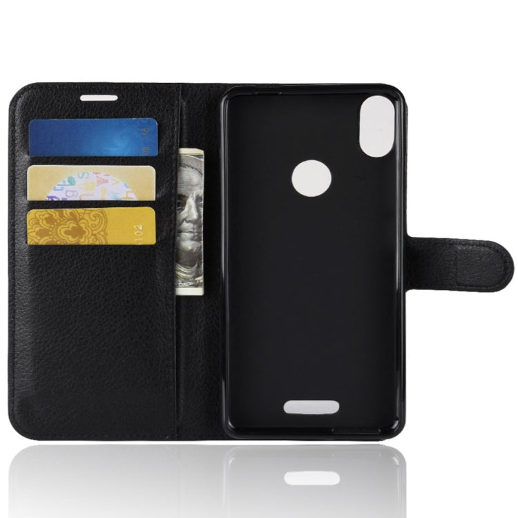 Litchi Texture Horizontal Flip Leather Case for Wiko View Max,with Wallet & Holder & Card Slots