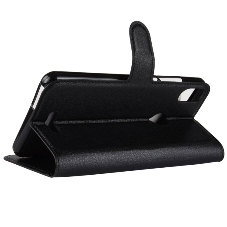 Litchi Texture Horizontal Flip Leather Case for Wiko View Max,with Wallet & Holder & Card Slots