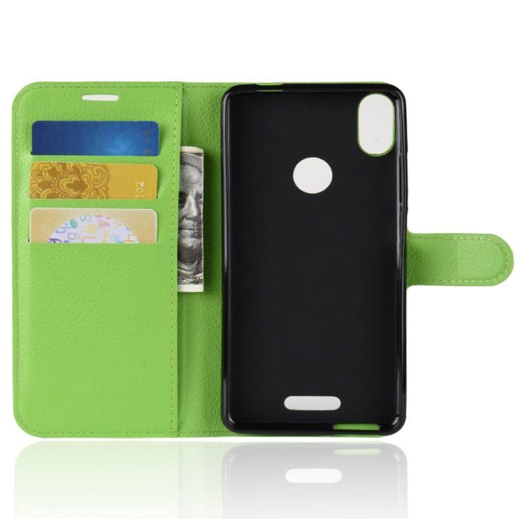 Litchi Texture Horizontal Flip Leather Case for Wiko View Max,with Wallet & Holder & Card Slots