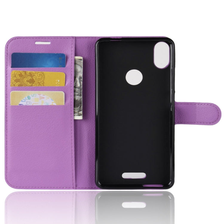 Litchi Texture Horizontal Flip Leather Case for Wiko View Max,with Wallet & Holder & Card Slots
