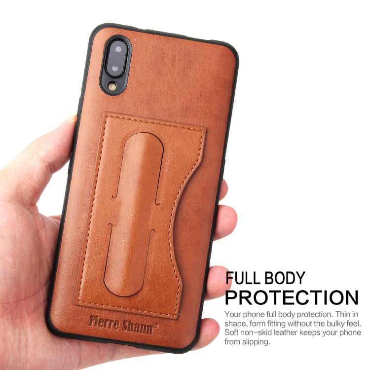 Fierre Shann Full Coverage Protective Leather Case for vivo NEX, with Holder & Card Slot