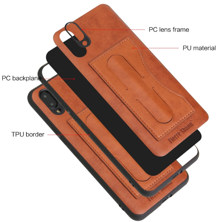 Fierre Shann Full Coverage Protective Leather Case for vivo NEX, with Holder & Card Slot