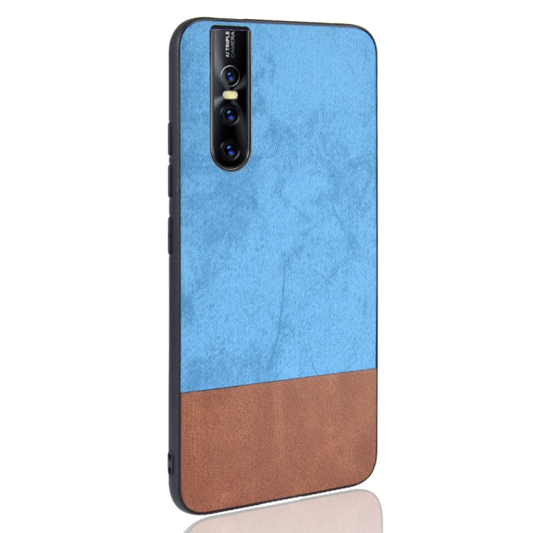 Shockproof Color Matching Denim PC + PU + TPU Case for Vivo X27