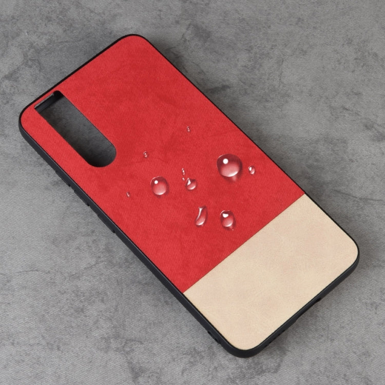 Shockproof Color Matching Denim PC + PU + TPU Case for Vivo V15 Pro