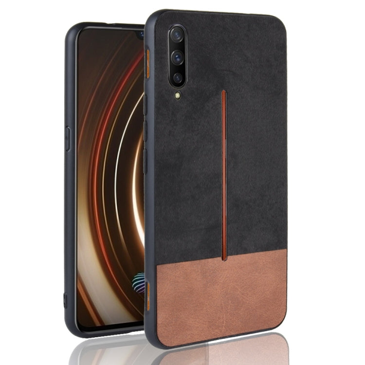 Shockproof Color Matching Denim PC + PU + TPU Case for Vivo iQOO