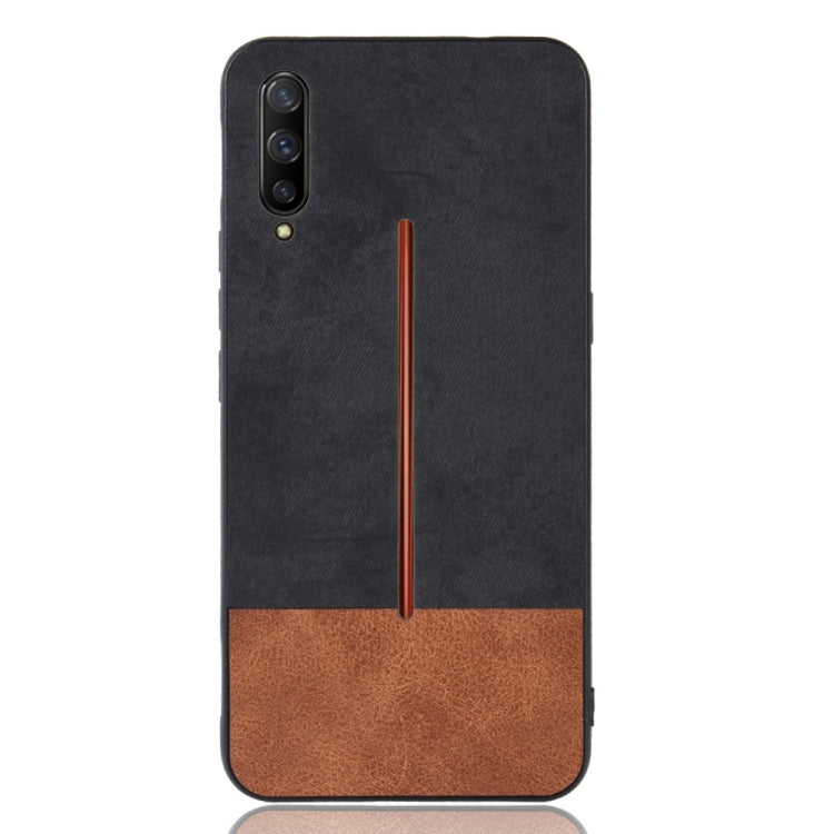 Shockproof Color Matching Denim PC + PU + TPU Case for Vivo iQOO