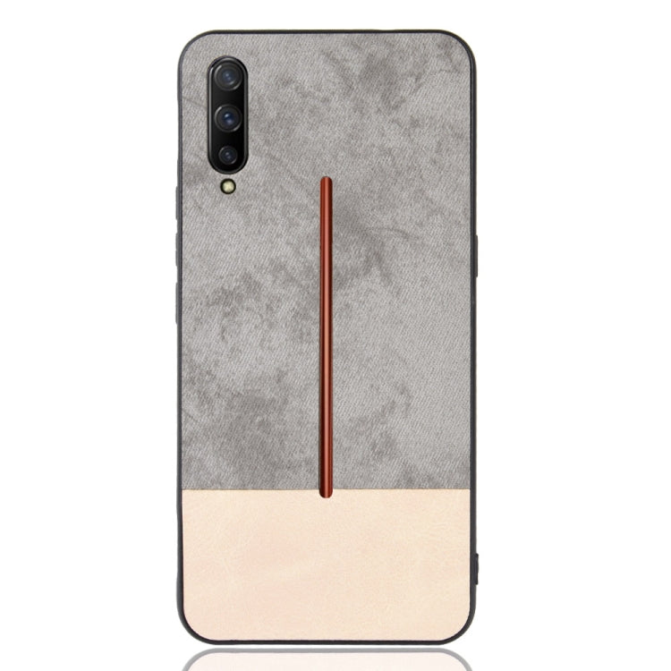 Shockproof Color Matching Denim PC + PU + TPU Case for Vivo iQOO