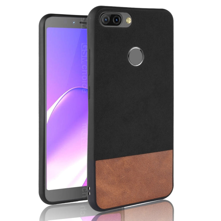 Shockproof Color Matching Denim PU + TPU Case for Tecno HOT 6 PRO X608